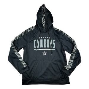 Zubaz NFL Dallas Cowboys Men's L Team Lightweight Viper Hoodie Zebra Print